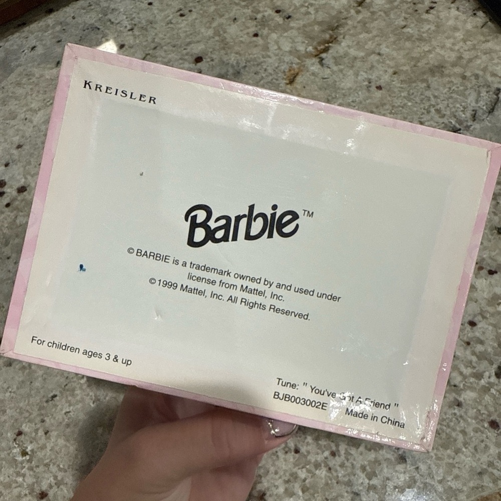Barbie Vintage 1999 Jewelry Box Musical Box - Picture 6 of 7